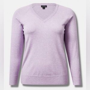 Torrid Everyday Soft V-Neck Raglan Sleeve Sweater